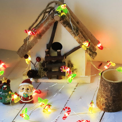 Christmas Decorations String Lights, 30 LED Copper String Lights with Remote Control & Waterproof Jingling Bell&Candy Battery Operated Fairy Lights for Indoor Outdoor, Xmas Tree Decor (Warm White)
