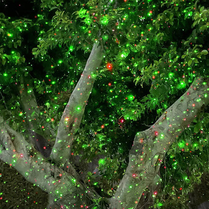 Garden Lights Outdoor Laser Christmas Light Moving Star Projector (Red Green)