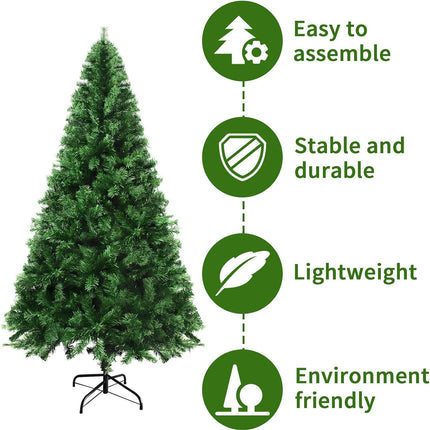 mupera Christmas Tree 5ft - Artificial Christmas Tree, Fake Christmas Tree ( ), 420 Branch Tips, PVC Xmas Pine Tree for Home, Office, Shopping Center, Party/Holiday Decoration Use