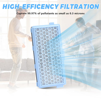 Hepa Airclean 50 Filter For Miele Vacuum Cleaner Complete C2 C3, Compact C1 C2 2 Pack