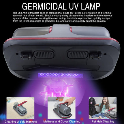 Blue Ultraviolet Cleaner，Bed Vacuum Cleaner Cordless, Uv Mattress Vacuum Cleaner, Handheld Couch Cleaner Machine Deep Cleaner For Sheet,Pet Hair, Fabric Sofa Vacuuming…