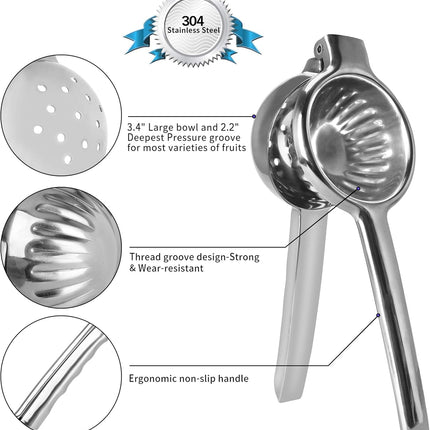Uniques Easy to Use Sturdy Lemon Squeezer Manual Lime Squeezer Lemon Juier itrus Press Lemon Press and Juie Press Metal Lemon