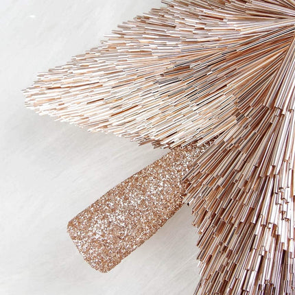 Luxury Christmas Tree Star Topper Handmade Xmas Tree Decorations Unique Christmas Topper Decoration Ornament for Christmas Party (Rose)