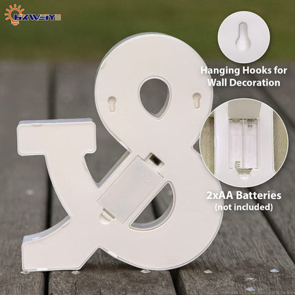 HXWEIYE Light Up Letters LED Marquee Letters Lights Sign 26 Alphabet and 10 Number Big Lights Letter for Party Birthday Bar Battery Powered Christmas Decor Letter Lights (Warm White &)