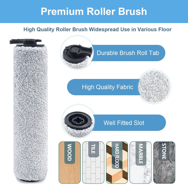 Brush Roller Filter Set For Bissell Hf3 3649A Vacuum Cleaner，Efficient Cleaner Filter Set Compatible With Bissell Hf3（2 Brush Roller+4 Filters+4 Sponges）