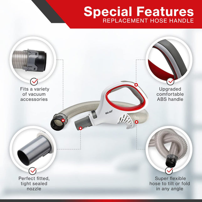 d Hose Handle For Shark Rotator Professional Liftaway Vacuums For Series Nv500, Nv501, Nv502, Nv503, Nv504, Nv505, Nv510, Nv552, Uv560, & More Models, Only Models Listed Below
