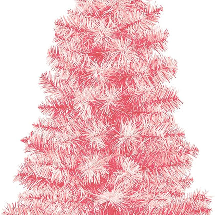 3FT Pink Premium Hinged Artificial Holiday Small Mini Christmas Tree for Tabletop,Home, Office, Indoor and Outdoor Holiday Decoration,Easy Assembly Metal Hinges & Foldable Base