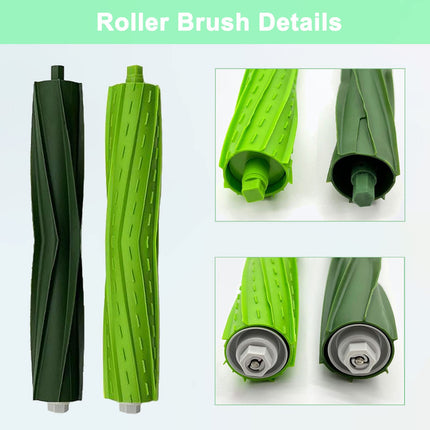 Parts Compatible For Irobot Roomba I3 I3+ I5 I5+ J5 J5+ I4 I4+ I6 I6+ I7 I7+ I8 I8+J7 Plus E5 E6 E7 I,E &J Series Vacuum Cleaner, 1 Set Rubber Brush,8 Filters,8 Side Brushes