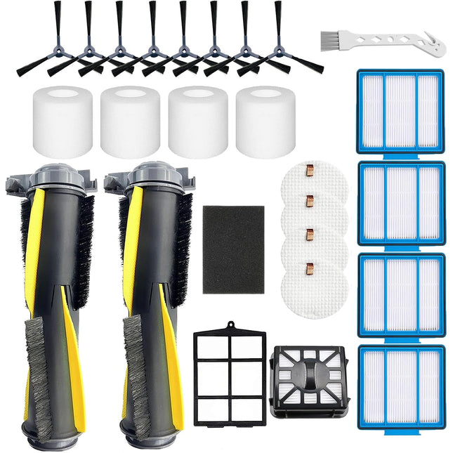 Accessories Kit For Shark Iq R101Ae Rv1001Ae Iq R101 Rv1001 Av911S Ez Av1010Ae Iq Robot Vacuum Cleaner Parts Pack Of Main Brush, Filters, Side Brushes