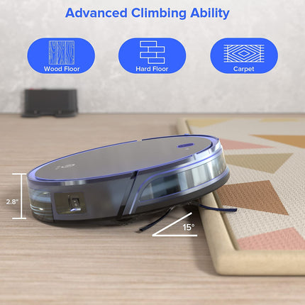 Okp K7 Robot Vacuum Cleaner, Strong Suction, 120Mins Runtime Robotic Vacuums, 4 Cleaning Modes, Works With Alexaappwifi, Automatic Vacuum Cleaner Robot For Hard Wood Floors And Low Pile Carpets