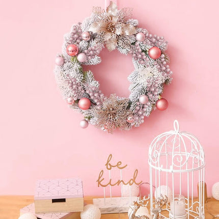 24 Pack Glitter Pink Berry Stems,7.5 Inch Christmas Sparking Red Faux Winter Berry Sprigs,Artificial Red Berries Branches for Christmas Tree Garland Wreath Crafts Season Winter Home Decor