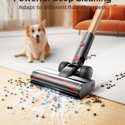 Laresar Cordless Vacuum Cleaner, 550W45Kpa Stick Vacuum Cleaner With Touch Screen, Up To 60Mins Runtime, Antitangle Vacuum Cleaner With Charging Station For Carpet, Hard Floor, Pet Hair Latest
