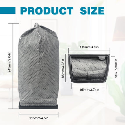 6Pcs Cloth Filter Bags For Hoover Porta Power Swingette S1015 S1029 And Ch30000 Commercial Canister Vacuum Replace Part 4366