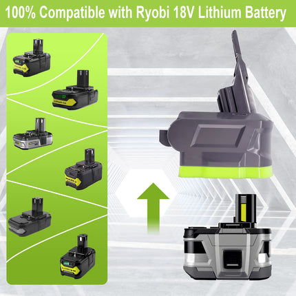 Urun 【d 2In1 Adapter For Ryobi 18V Lithium Battery Convert To For Dyson V78 Handheld Vacuum Cleaner Battery Compatible With V78 Animal V78 Absolute V78 Motorhead Pro V78 Trigger V78