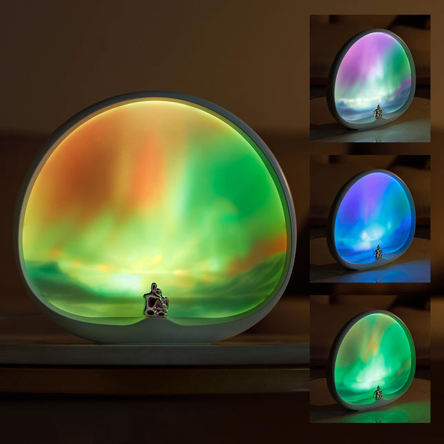 mamre Northern Lights Night Light Touch Dimmable Creative Valentine Christmas Birthday for Him/Her