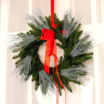 SUPREME XMAS 30 Pack Artificial Glitter Berry Stem Ornaments, Silver Christmas Twigs Branches Picks Ornaments Set for Xmas Tree Decorations Wreath Vases Fireplace Holiday Wedding Party Home Decor