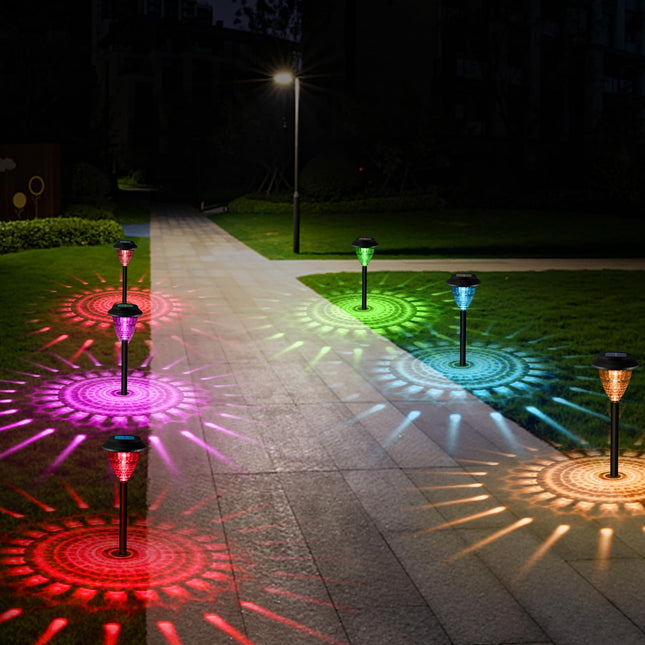 Solar Pathway Lights, Solar Garden Light Longer Lighting IP67 Waterproof 2 Lighting Modes&High-Brightness LED Path Lights for Outdoor Walkway Yard, Christmas Decor (6)