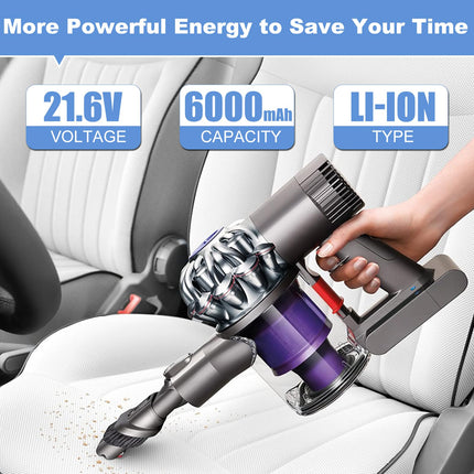 For Dyson V6 Battery, 6000Mah 21.6V Battery For Dyson Sv03 Sv04 Sv05 Sv06 Sv07 Sv09 Dc58 Dc59 Dc61 Dc62 Dc72 Dc74 Compatible With V6 Motorhead, V6 Animal