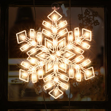 Lighted Snowflake Christmas Window Silhouette Decoration Christmas Lights for Christmas,Party,Home,Patio Lawn,Garden