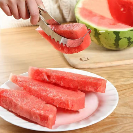 Prestigeum Stainless Steel Watermelon Cantaloupe Slicer Knife Corer Fruit Vegetable Kitchen Tool Multicolor | TradeX Enterprises Product |