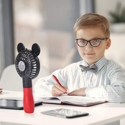 Hand Held Fan,Cartoon Fan Portable Hand Held Usb Rechargeable Fans With 3 Adjustment Speeds,Battery Operated Electric Powered Min