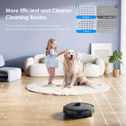 Lubluelu L15 Robot Vacuum 5000Pa,3 In 1 Robot Vacuum And Mop Combo,Lidar Navigation,5 Maps,30 Nogo Zones, Wifiappalexa,Autocharging,Robot Vacuum Cleaner For Pet Hair, Carpet, Hard Floor