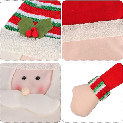 Christmas Tree Topper Snowman Ornaments Xmas Holiday Tree Top Winter Snow Man Topper Decorating Funny Hugger Santa Claus Tree Topper Holiday Party Decoration for Festival Party Home Decoration