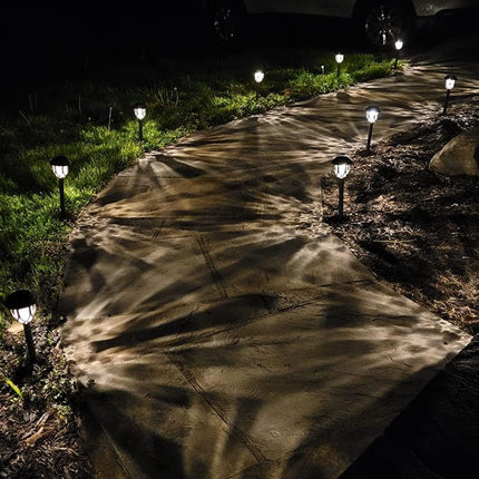 10 Pack Solar Lights Outdoor Decorative, Solar Pathway Lights Outdoor, Solar Powered Garden Yard Lights for Walkway Sidewalk Driveway.