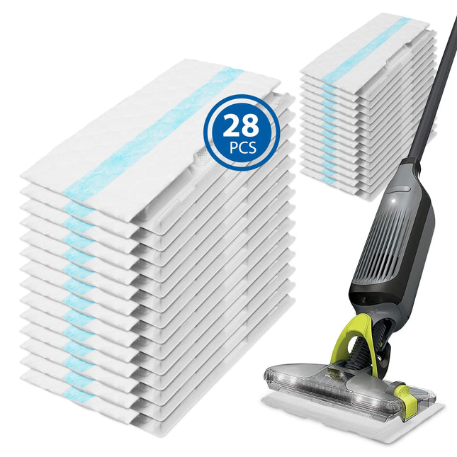 28 Pcs Disposable Mop Pads Compatible With Shark Vacmop Vm252 Vm250 Vm200 Vm190 Mop Pad Refills For Shark Vm252