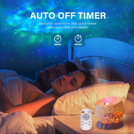 Mooyran Dinosaur Egg Galaxy Star Projector Space Projector Night Light for Bedroom, Starry Nebula Projector Room Ceiling Decor with Timer & Remote, for Kids, Adults on Christmas, Party (Green)
