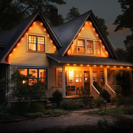 Permanent Outdoor Lights Pro, 120ft with 88 RGB Warm Cold White LED Lights, APP and Northern Lights Modes for Christmas, IP67 Waterproof, Work with Remote, Alexa, Google Assistant, White