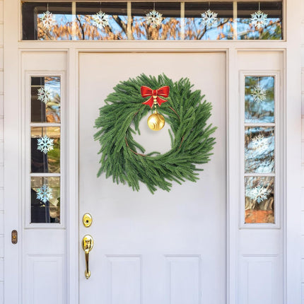 Norfolk Pine Garland, Realistic Christmas Garland, Dense Real Touch Norfolk Pine Garland Faux Cedar Garland Artificial Realistic Greenery Christmas Garland for Mantle Fireplace Table Wall
