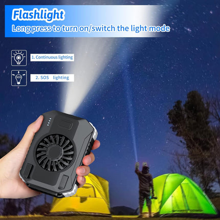 4In1 𝐖𝐚𝐢𝐬𝐭 𝐅𝐚𝐧 Upgraded 3 Speeds Strong Airflow 10000Mah Portable Cooling Fan Rechargeable Wearable Personal Clip