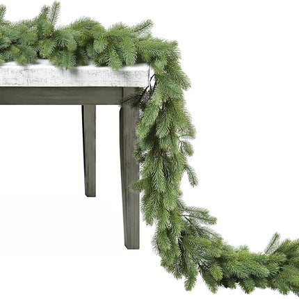 6FT Pine Christmas Garland, Artificail Christmas Greenery Garland,Realistic Cedar Garland Cypress Garland for Holiday Mantel Fireplace Table Centerpiece Decoration