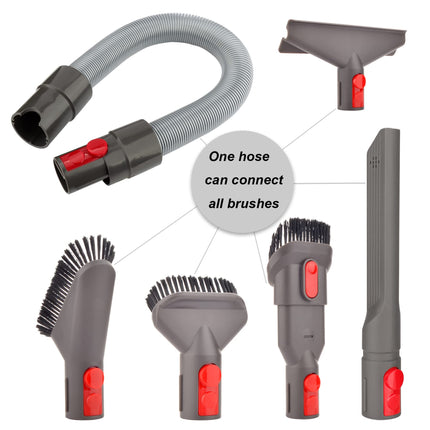 Accessory Tool Kit Attachment Set With Extension Hose For Dyson Gen5 G5 V15 V12 V11 V10 V8 V7 Cordless Vacuum Cleaner 6 In 1