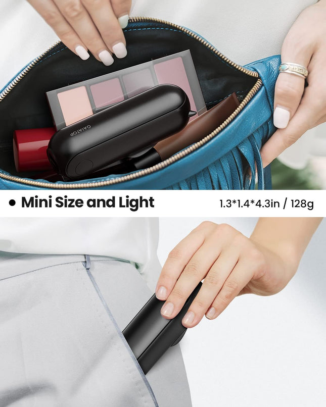 Gaiatop Portable Hand Held Fan With Usb Rechargeable 2000Mah Battery, Foldable, Small, Mini Eyelash Fan For Girls, Travel For Wom