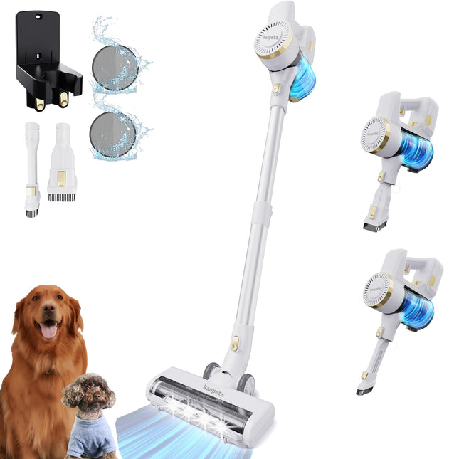 Cordless Vacuum Cleaner, 25Kpa Utral Powerful Suction, Up To 40 Min, 6 In 1 Lightweight Stick Vacuum Cleaner Optimal Cleaning For Home Car Hardwood Tile Low Pile Carpets
