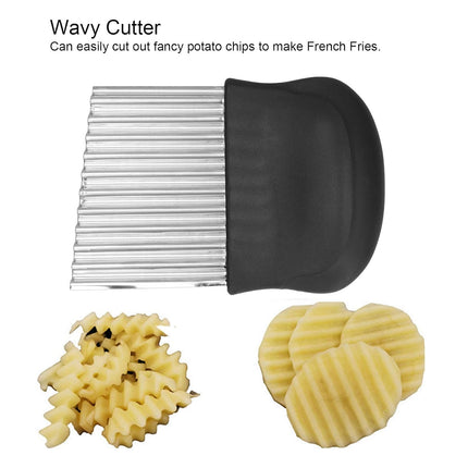 French Fries Cutter, Rust‑Proof Potato Cutter, Kitchen Home for Potatoes Onions
