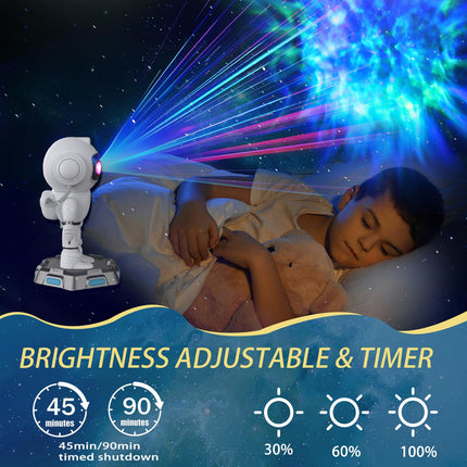 Astronaut Galaxy Projector, Star Projector with Timer and Remote, Space Buddy Projector Night Light for Bedroom, s for Kids Adults Room Decor