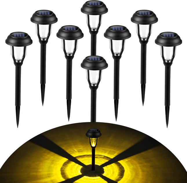Solpex 8 Pack Solar Pathway Lights, Solar Path Lights Waterproof, Solar Garden Lights Outdoor For Garden, Yard, Pathway, Landscap