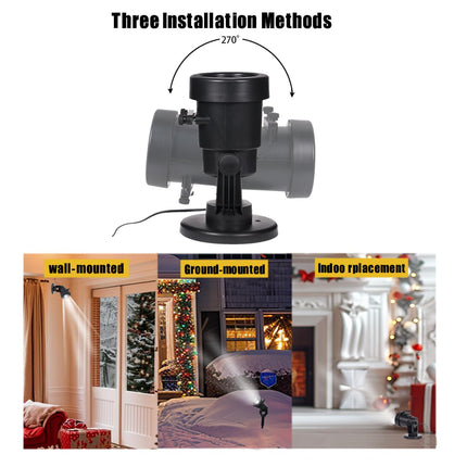 Christmas Snowflake Projector Lights Outdoor, White LED Snowfall Projection for Holiday Decorations, Adjustable Projection Distance, Weatherproof Christmas Yard Lights for Home, Garden, Parties