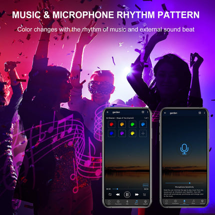 MEIKEE Wash Light DJ Light Bar, 42W RGBCW Smart APP Waterproof LED Stage Lights Bar with Remote, Dimmable Wall Washer Light for Christmas Halloween Birthday Party 4 Pack