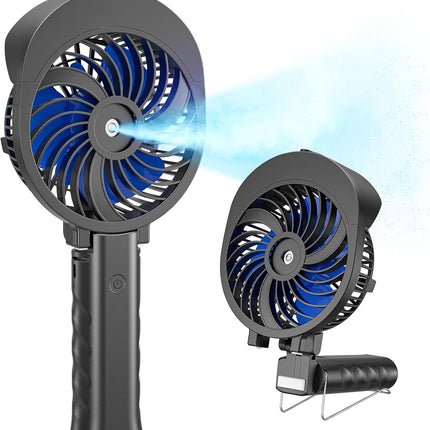 Handfan Personal Misting Fan, Poratable Handheld Rechargeable Mister Fan, Battery Operated Mist Fan, For Travel, Beach, Camping