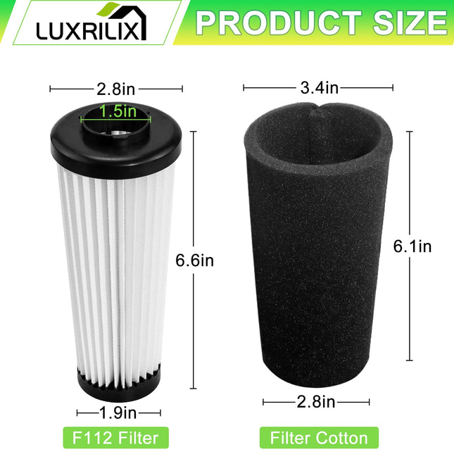 F112 Filter For Dirt Devil Endura F112 Odor Trapping Filter, Compatible With Dirt Devil F112 Ud20120Nc Ud70161 Ud70167 Ud70181 Ud70187 Ud70171 Ud70174 Ud70174B Ud70164 Ud70185