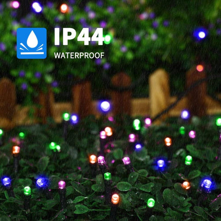 XTF2015 105ft 300 LED Christmas String Lights, End-to-End Plug 8 Modes Christmas Lights - UL - Outdoor Indoor Fairy Lights Christmas Tree, Patio, Garden, Party, Wedding, Holiday (Multicolor)
