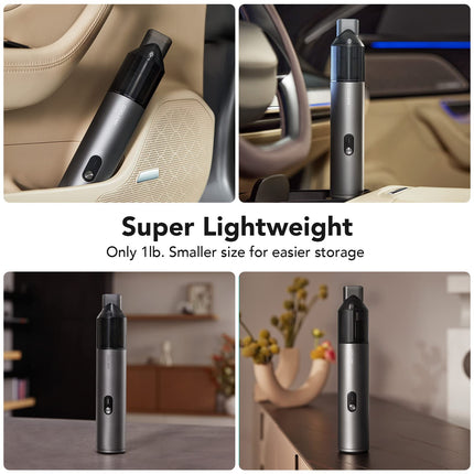 Coclean Super Lightweight Handheld Vacuum Cleaner, Integrating Suction And Blowing In One, 12000Pa Strong Suction, Runtime Up To 25Min, Typec Charging For Home And Car Clean