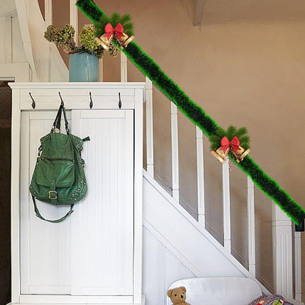 50 FT/15M Long Snowy Green Artificial Christmas Tinsel Garland Decorations DIY for Xmas Tree,Fireplace Mantel,Stairs Railing Outdoor Indoor Holiday Decor (White)