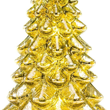 Glass Christmas Tree Xmas Centerpiece Table Decorations Christmas Tree Decoration with Fairy Lights