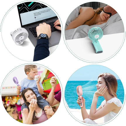 Civpower Misting Fan Portable, Hand Held Fan 90°Adjustable Desk Fan, 4000Mah Usb Rechargeable Personal Fan With Water Mist, 514