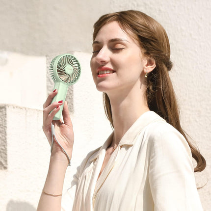 Funme Mini Handheld Fan 3350Mah Portable Small Pocket Fan Usb Rechargeable Fan 3 Speed Adjustable Settings For Outdoor Travel